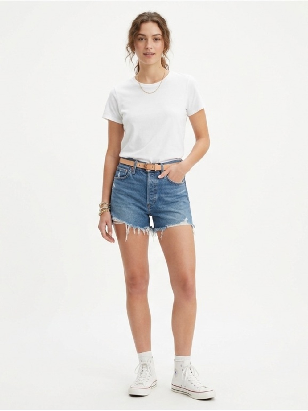 Levi's 501 Buttonfly Denim Shorts Sz W 30 Vintage Cut Off 2 Inch Short